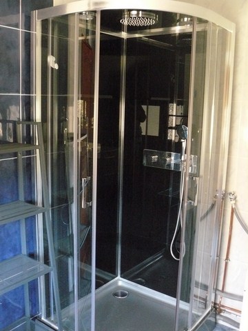 la cabine de douche